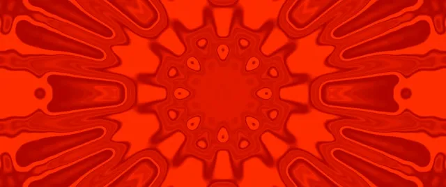 Raudonas Kaleidoskopas Žiedlapių Neono Tunelis Vj Loop 2.39:1 Cinemascope 60fps Ekrano Užsklanda