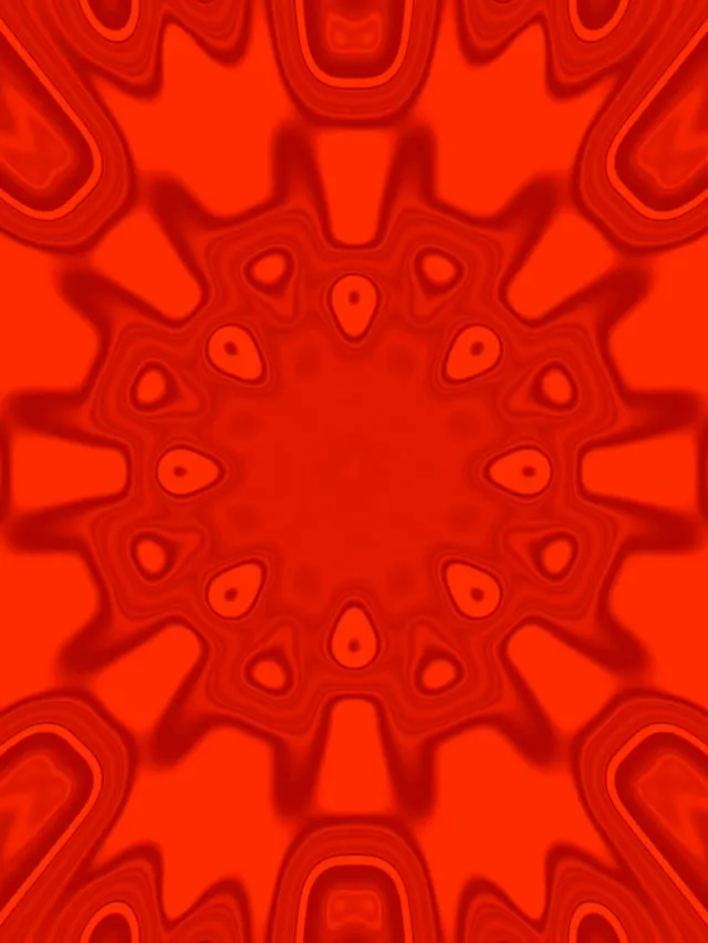 Tunnel Néon Rouge Explosion Blob Radiale VJ Loop 3:4 iPad Portrait 60fps Économiseur d'Écran
