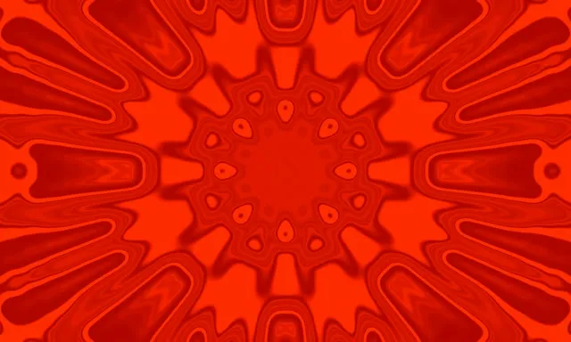 Punane Fraktaal Kaleidoskoop Neon Tunnel VJ Loop 5:3 Wide 60fps Ekraanisäästja
