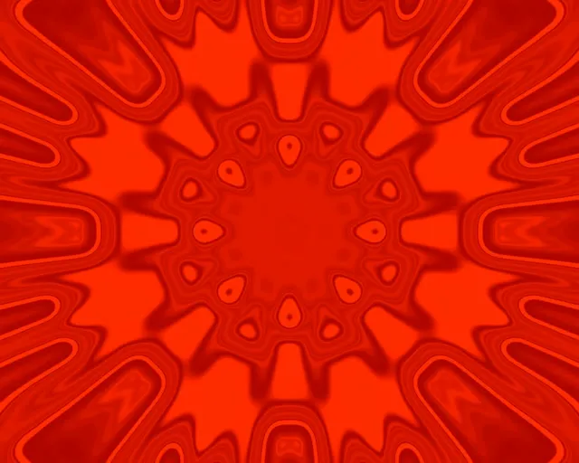 Rød Radiell Eksplosjon Neon Tunnel Vj Loop 5:4 Industrial 60fps Skjermsparer