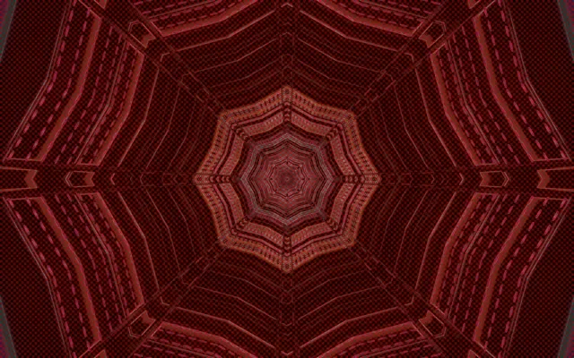 VJ loop อุโมงค์นีออน แดง แปดเหลี่ยม วอร์เท็กซ์ 16:10 macbook 60fps สกรีนเซฟเวอร์