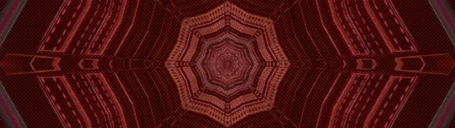 霓虹隧道紅色八角漩渦 32:9 超級超寬螢幕 60fps 螢幕保護程式 VJ Loop