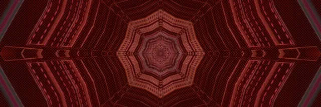 Rdeč Osmerokotnik Neon Tunel Vj Loop 3:1 Triple Wide 60fps Ohranjevalnik Zaslona