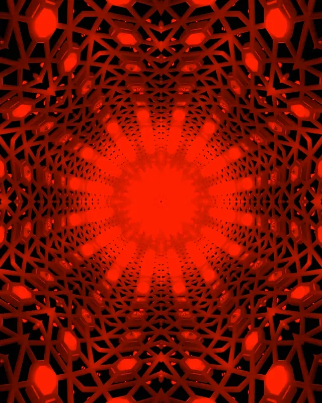 红黑曼陀罗霓虹隧道 VJLoops 4:5 Instagram 60fps 屏保