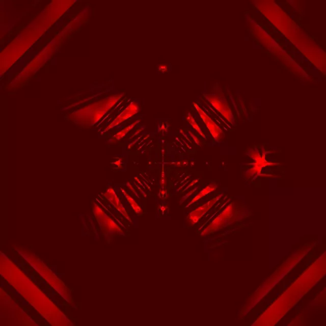 Piros Neon Tunnel Kaleidoszkóp Vj Loop 1:1 Négyzet 60fps Képernyővédő