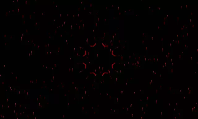 Raudonas neono tunelis ekrano užsklanda 5:3 platūs 60fps VJ Loop nešiojamasis kompiuteris