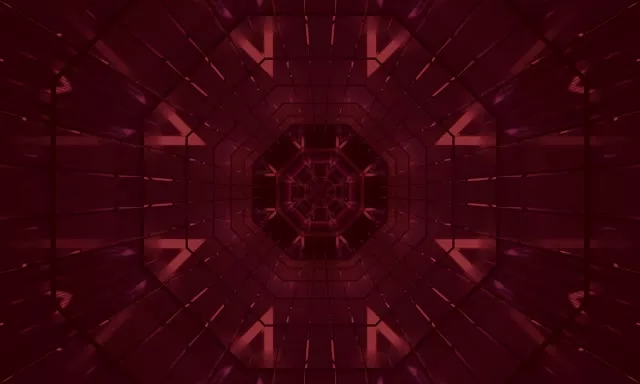 Raudonas neono tunelis ekrano užsklanda 5:3 platūs 60fps VJ Loop nešiojamasis kompiuteris