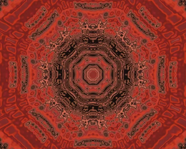 紅色霓虹隧道螢幕保護程式 5:4 工業標準 60fps VJLoops PC 筆電