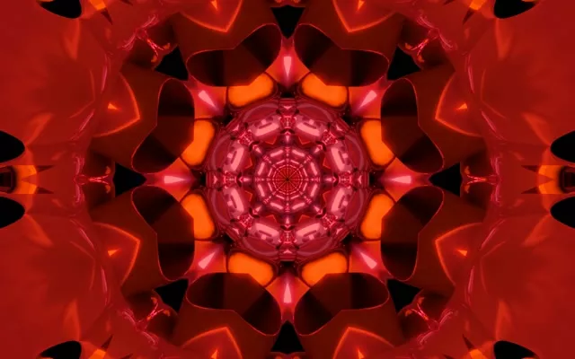 Piros Neon Alagút Képernyővédő 60fps 16:10 MacBook VJ Loop