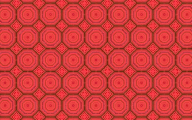 تونل نئون قرمز محافظ صفحه 60fps 16:10 مک‌بوک VJ Loop الگوی هشت‌ضلعی