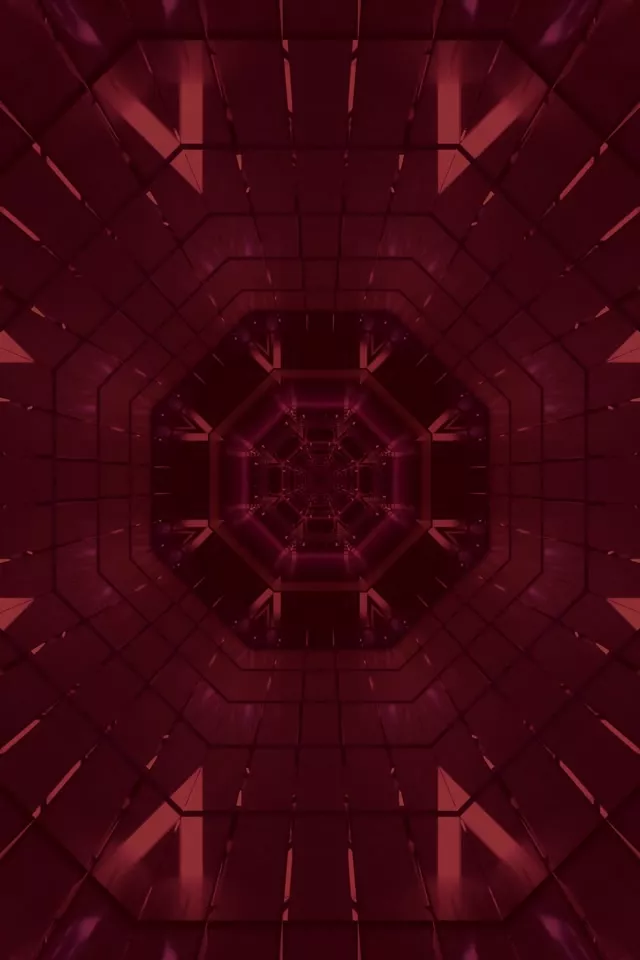 Crveni Neon Tunnel Čuvar Zaslona 60fps 2:3 Photo Portrait VJLoops PC Laptop