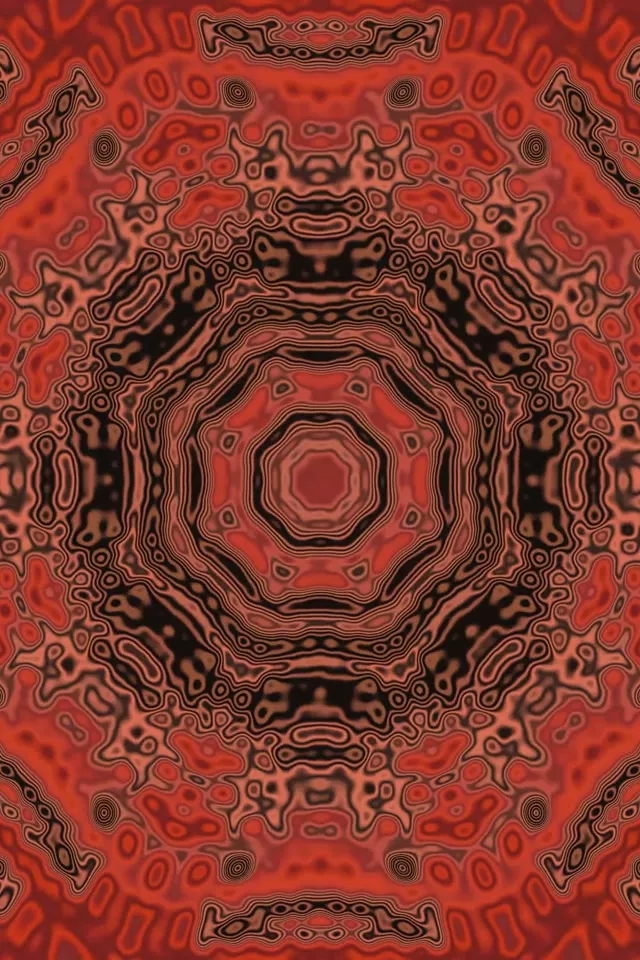 紅色霓虹隧道螢幕保護程式 60fps 2:3 照片直向 VJLoops PC 筆電