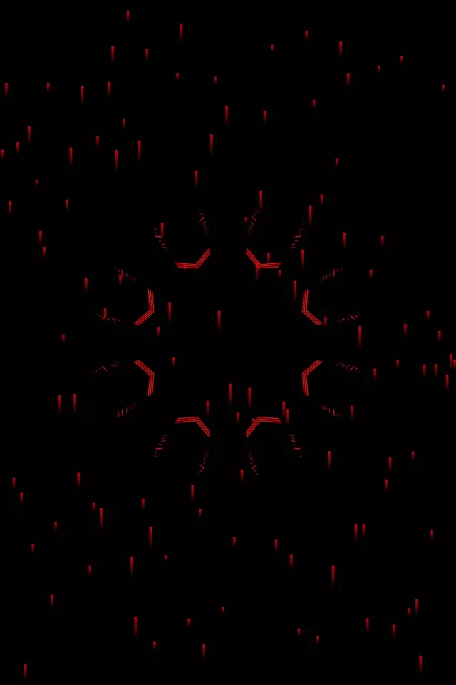 Crveni Neon Tunel Čuvar Ekrana 60fps 2:3 Foto Portret VJ Loop