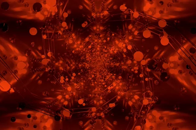 Red Neon Tunnel Screensaver 60fps 3:2 Surface VJ Loop PC Laptop