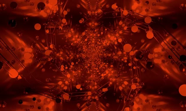 赤 ネオン トンネル スクリーンセーバー 60fps 5:3 ワイド VJ Loop PC ノートパソコン