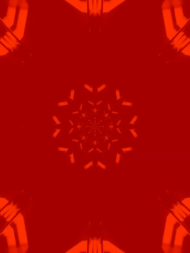 نفق النيون الأحمر ندفة الثلج شاشة توقف 3:4 آيباد بورتريه 60fps VJ Loop