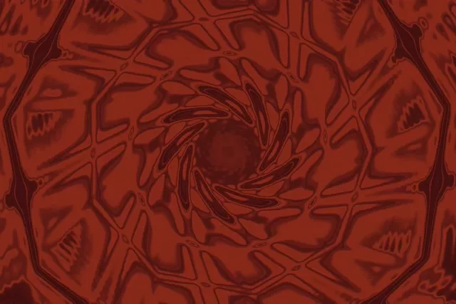 Červený Swirling Neonový Tunel Vortex VJ Loop 3:2 Surface 60fps Screensaver