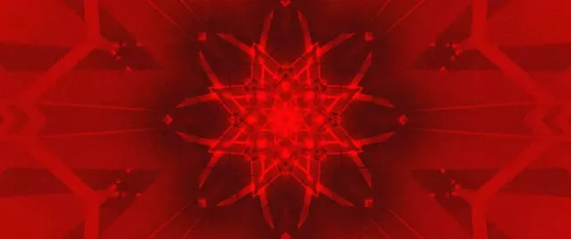 Rdeča Zvezda Kaleidoskop Neonski Predor VJ Loop 2.39:1 Cinemascope 60fps Ohranjevalnik zaslona