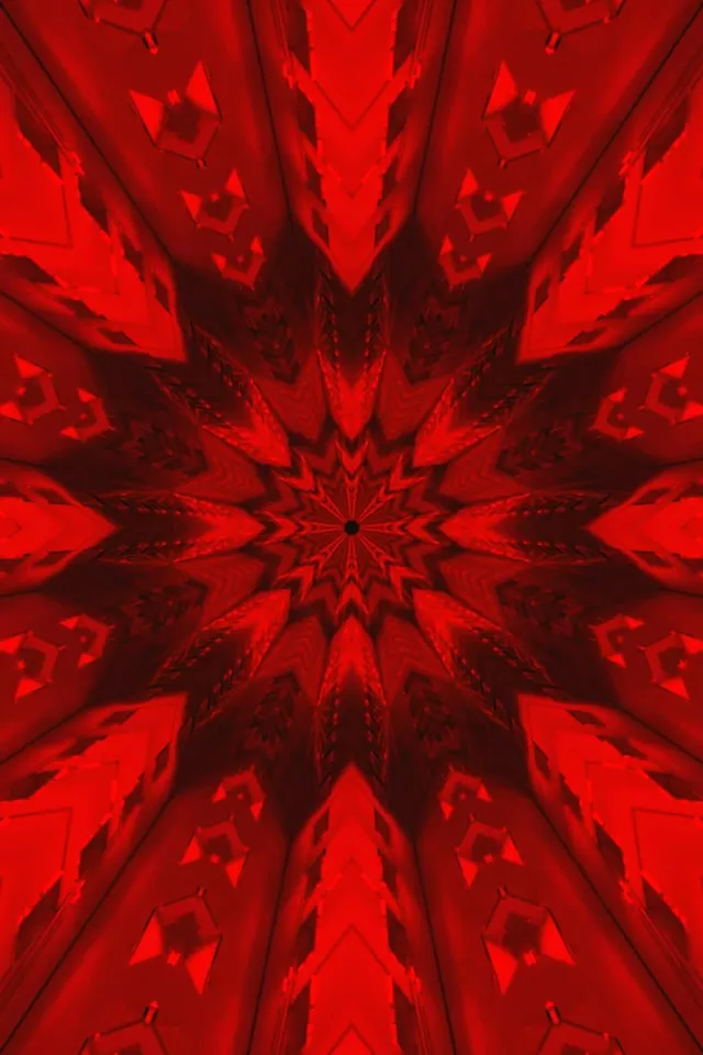 מנהרת ניאון אדום כוכב שומר מסך 2:3 תמונה אנכית 60fps Vj Loop