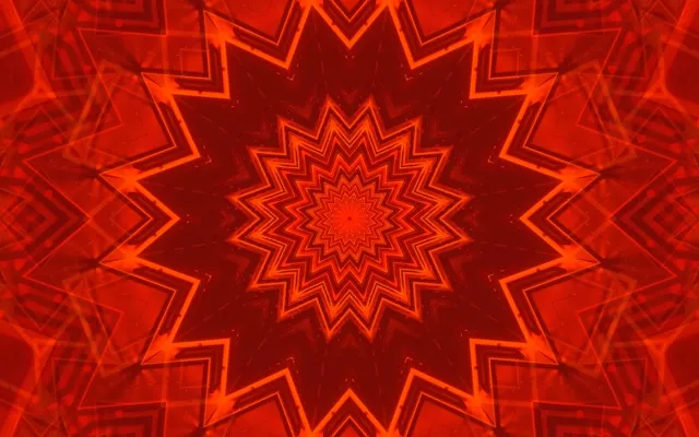 Neon Tunnel Red Star Burst VJ Loop 60fps 16:10 MacBook پردهٔ نگهبان