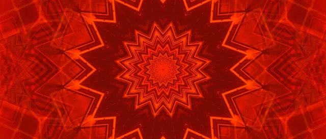 Red Star Burst Neon Tunnel VJ Loop 21:9 Ultraszéles 60fps Képernyővédő