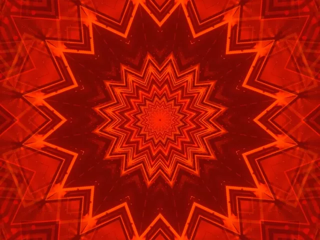 霓虹隧道紅色星爆 4:3 經典 60fps 屏保 VJ Loop