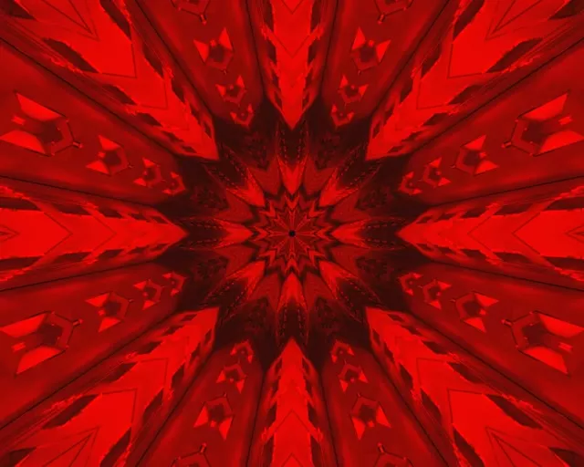 Rød Neon Tunnel Stjerne Pauseskærm 5:4 Industrial 60fps VJ Loop