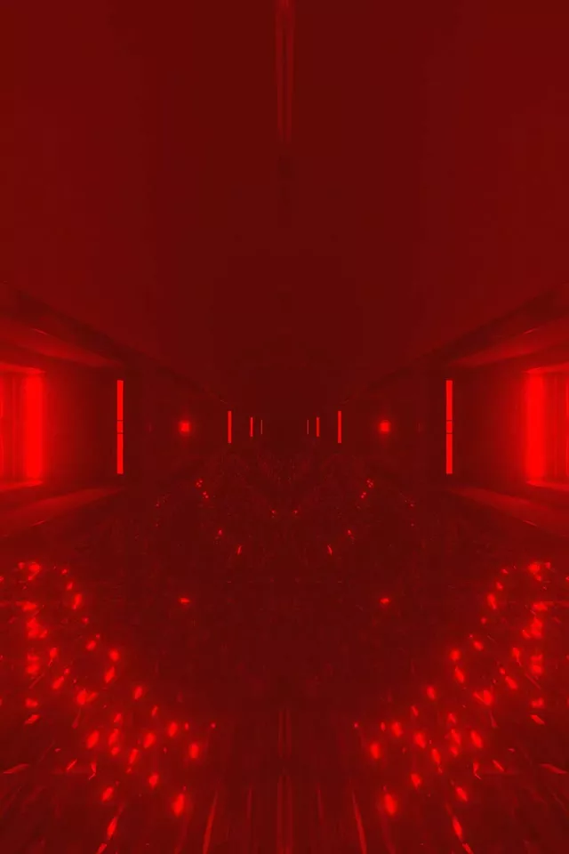 تونل نئون قرمز VJ Loop 2:3 پرتره عکس 60fps محافظ صفحه قوس درخشان