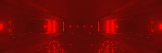 Punane Neon Tunnel VJLoops 3:1 Triple Wide 60fps Ekraanisäästja