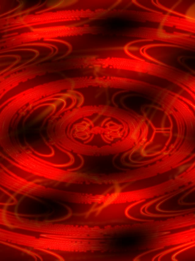 Red Neon Tunnel VJ Loop 3:4 iPad Portrait 60fps Screensaver Motion Background