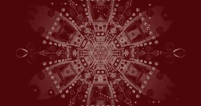 Red Mandala Kaleidoscope | 4K VJ Loop Screensaver | Hypnotic Geometric Pattern