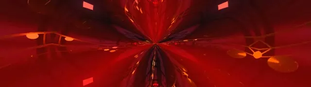 Red Neon Tunnel Vortex Loop 32:9 Ultrawide 60fps Screensaver