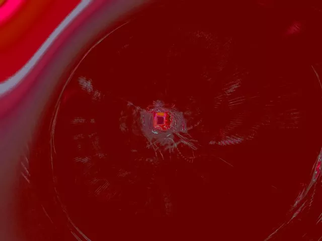 Rød Neon Tunnel Vortex Skjermsparer 4:3 Klassisk 60fps Vj Loop