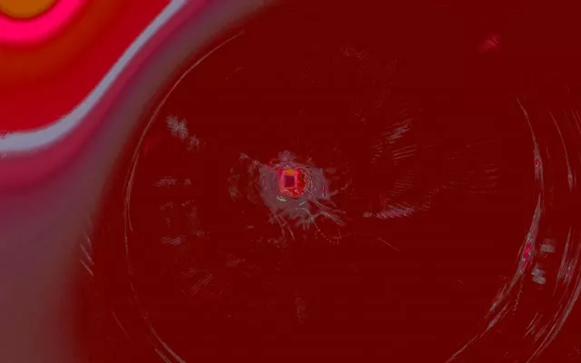 红色霓虹隧道漩涡 Vj Loop 16:10 Macbook 60fps 屏保