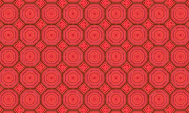 Rooi Agthoek Neon Tonnel Skermbeveiliging 5:3 Wyd 60fps VJLoops PC