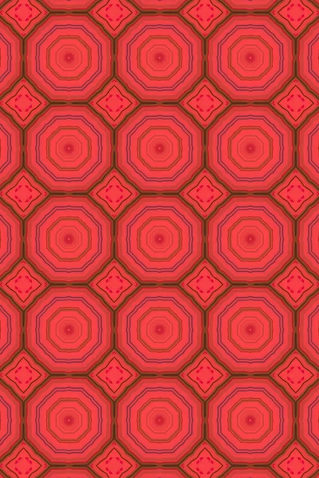 מנהרת ניאון אוקטגון אדום Screensaver 60fps 2:3 Photo Portrait VJ Loop