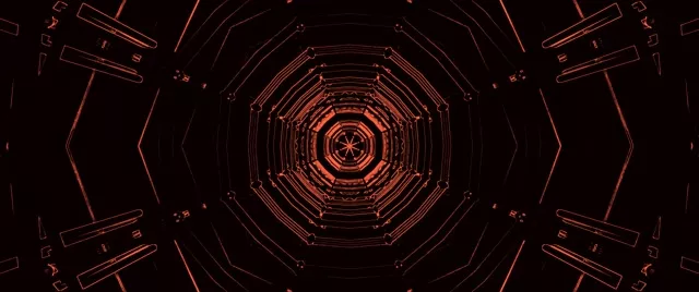 Pulang Octagon Neon Tunnel Vortex | VJLoops | 2.39:1 cinemascope | 60fps | screensaver
