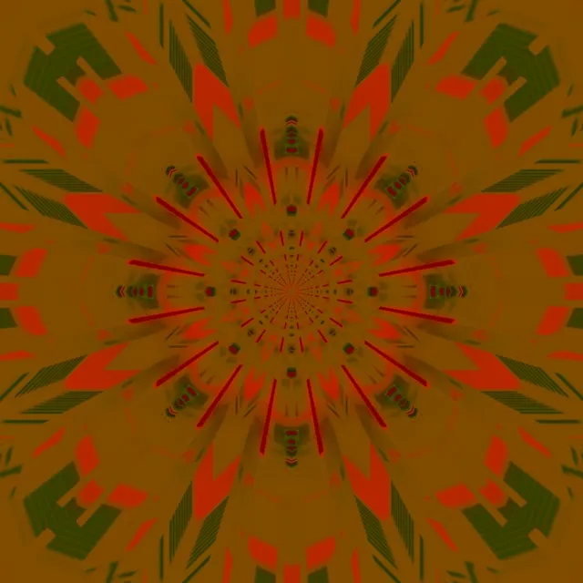 Neon Tunnel Kaleidoskoop Plahvatus VJ Loop 1:1 Ruut 60fps Ekraanisääst