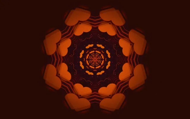 Túnel Neon Mandala Octógono VJ Loop 60fps 16:10 MacBook Protetor de Tela