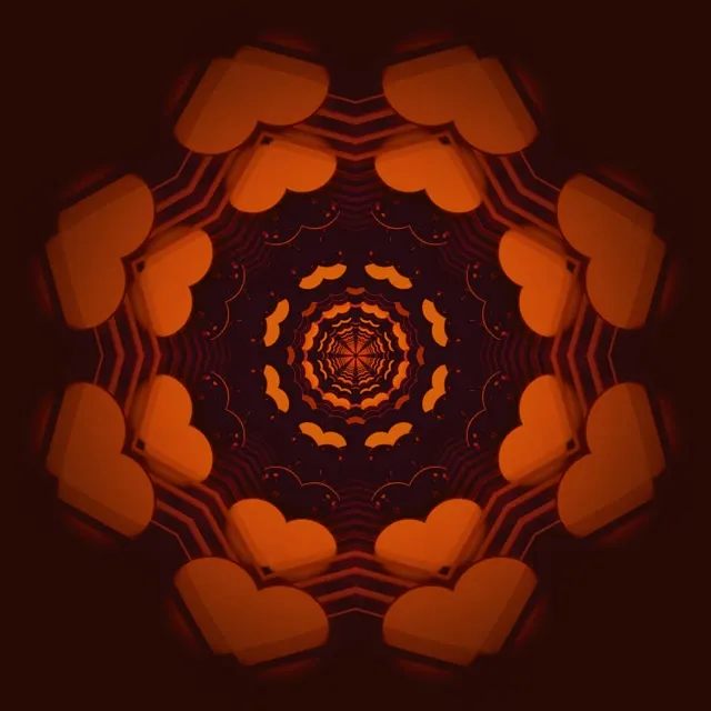 Neon Tunelio Mandala Sūkurys VJ Loop 1:1 Square 60fps Ekrano Užsklanda