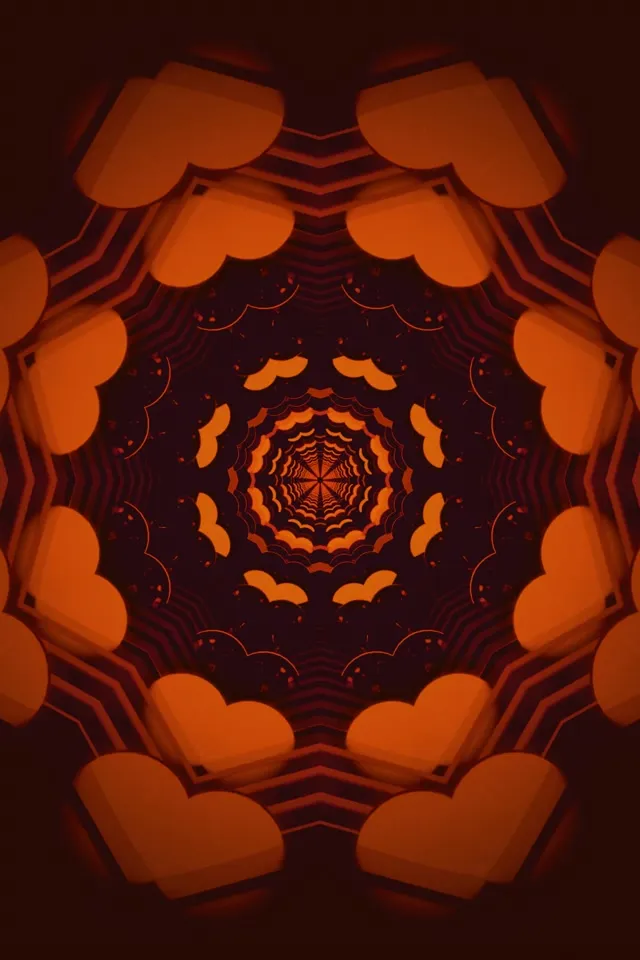 Neon Tunela Sutsu Mandala Zurrunbiloa Pantaila-babesa 2:3 Photo Portrait 60fps VJ Loop