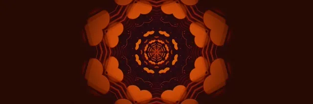 Twnnel Neon Mandala Coch Oren Troell VJ Loop 3:1 Triple Wide 60fps Arbedwr Sgrin