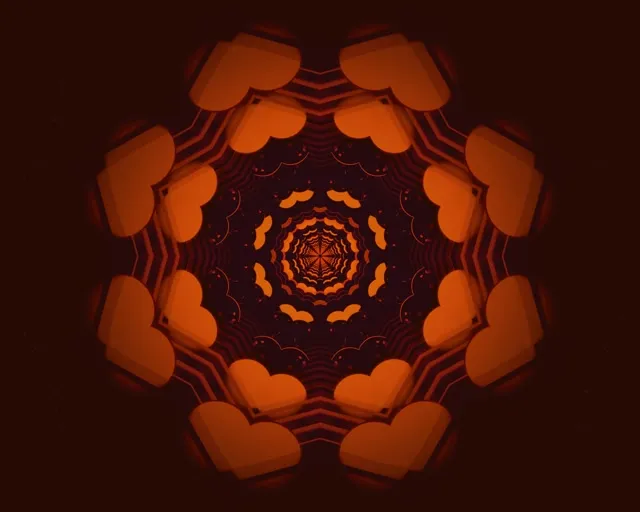 Scáileán Foluain Tonn Neon Octagon Vortex 5:4 industrial 60fps VJ Loop