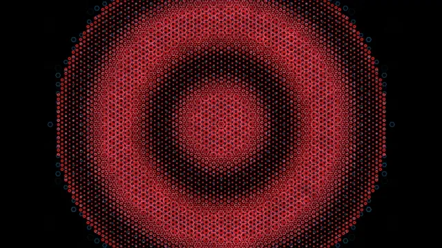 Red Particle Dots Abstract Digital Background 4K