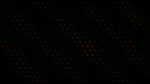 Red Particle Network Animation on Black Background 4K