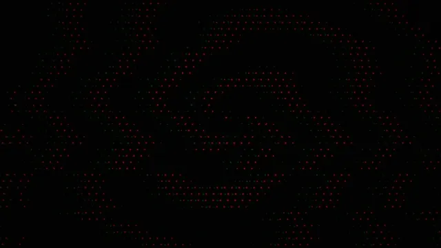 Red Particles Dissolving Digital Matrix Animation