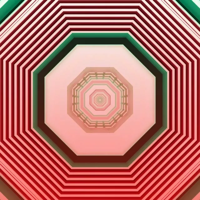 紅粉紅霓虹隧道屏保 1:1 Square 60fps VJ Loop PC Laptop