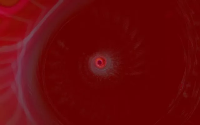 Terowong Neon Berdenyut Merah 16:10 MacBook 60fps VJ Loop Screensaver