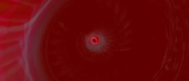 Sarkans Pulsējošs Neon Tunelis 21:9 Ultrawide 60fps VJLoops Ekrānsaudzētājs