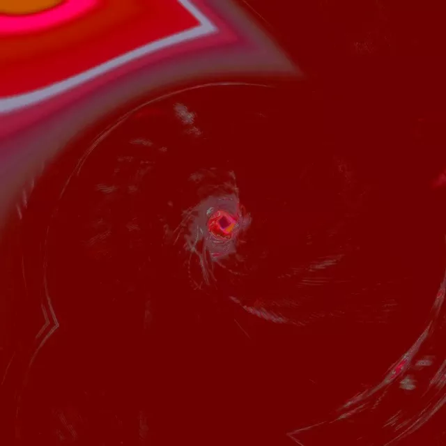 Red Pulsating Vortex Neon Tunnel | 1:1 Square 60fps Screensaver VJ Loop